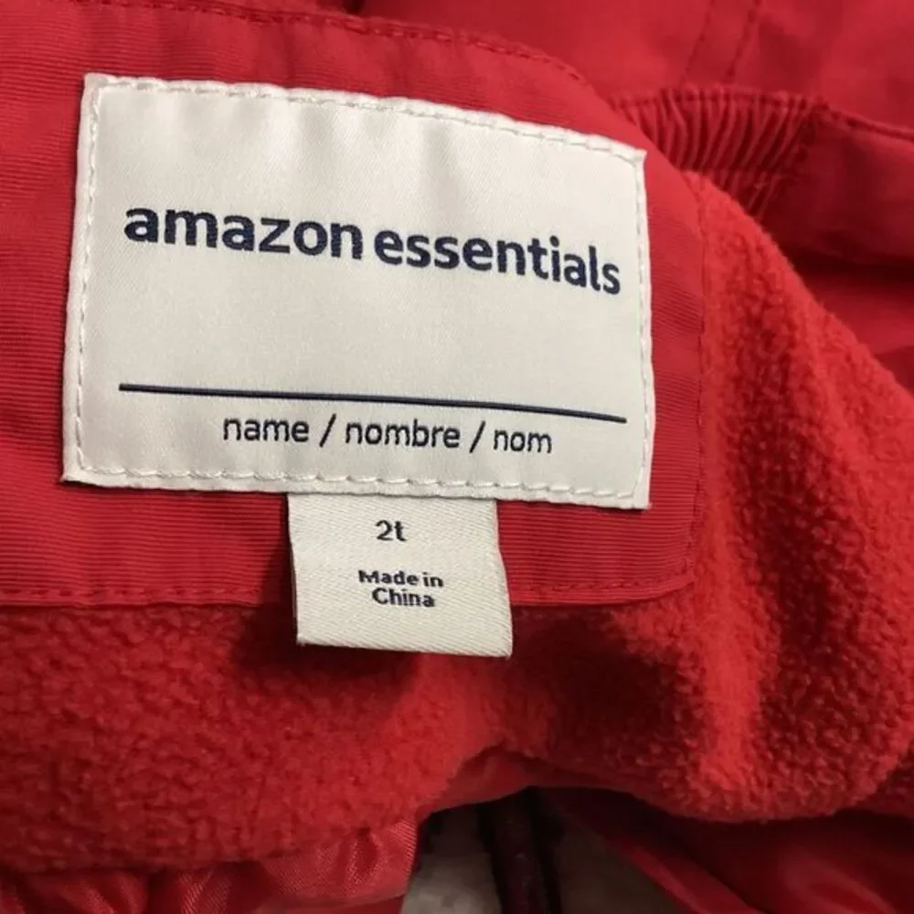 Amazon‎ Kids Red Snow Bib Overalls Ski Pants 2T Insulated Snowsuit Waterproof